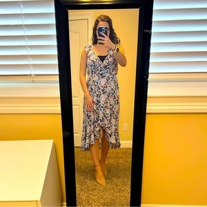 Floral hi-low dress